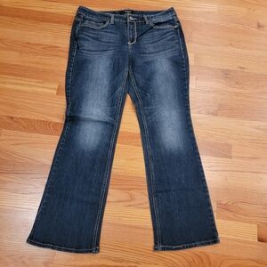 Nine West Bootcut‎ Denim Jeans Bling Pockets Size 12